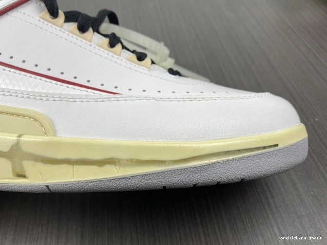 Rep White 2 Off-White Jordan DJ4375-106 Low Red Retro SP 0610
